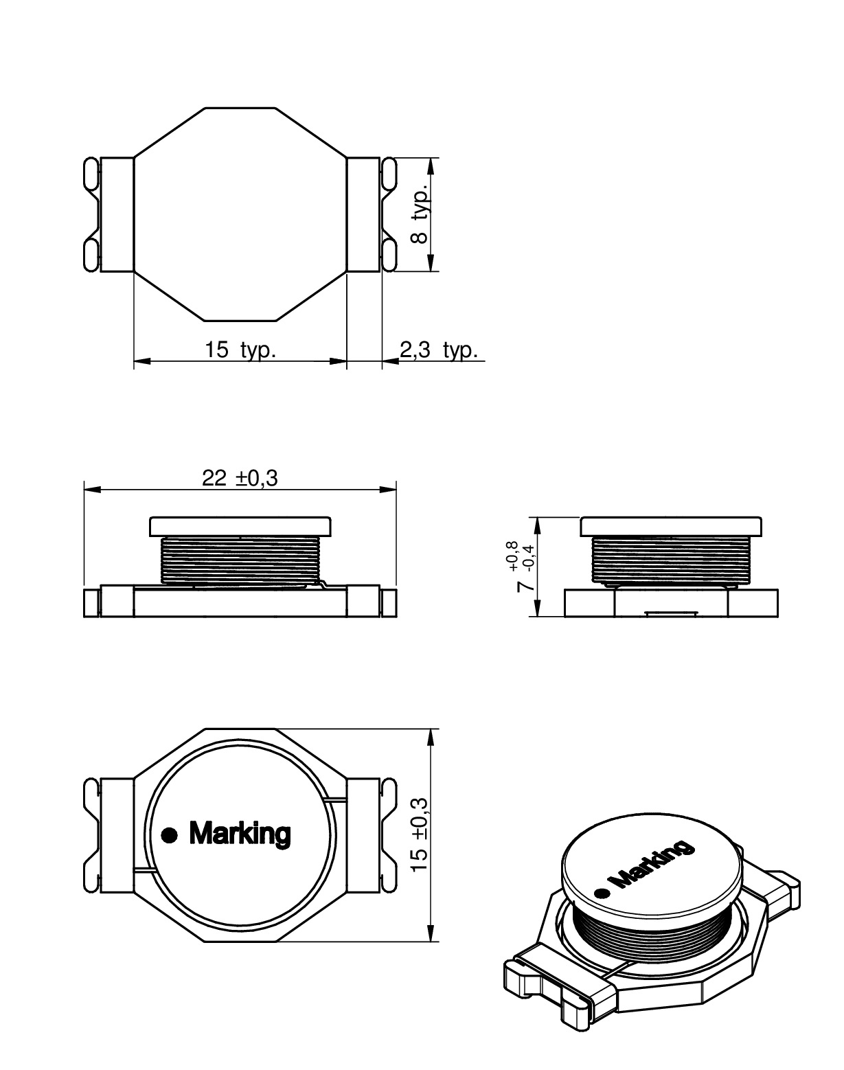 WEPD4 SMT Power Inductor Passive Components Würth Elektronik